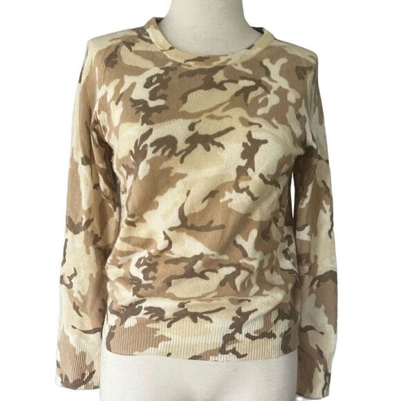 Equipment Femme 100% Cashmere Camo Sweater Women’s Small - Picture 1 of 6